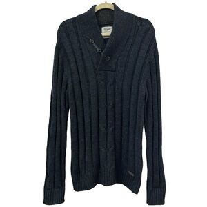 Mexx Women’s Cable Knit Surplus Neck‎ Wool Blend Sweater  Sz L